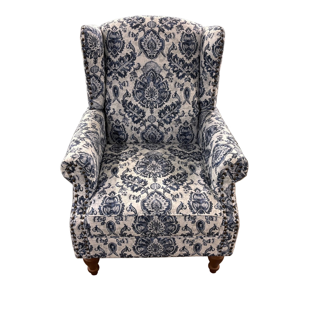 Jayden Creation Gilles Navy Armchair