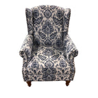 Jayden Creation Gilles Navy Armchair