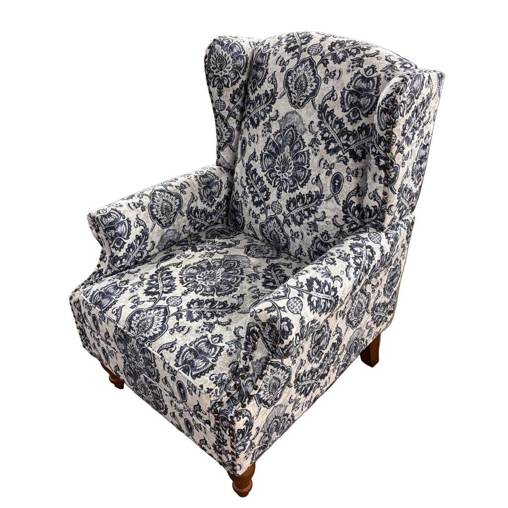 Jayden Creation Gilles Navy Armchair