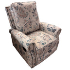 Huala Home Farmhouse Swivel Recliner
