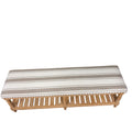 Felipa Farmhouse Rustic Bench & Storage Shelf