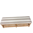 Felipa Farmhouse Rustic Bench & Storage Shelf