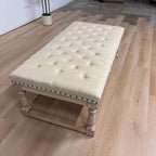 Felipa Farmhouse Rustic Bench & Storage Shelf