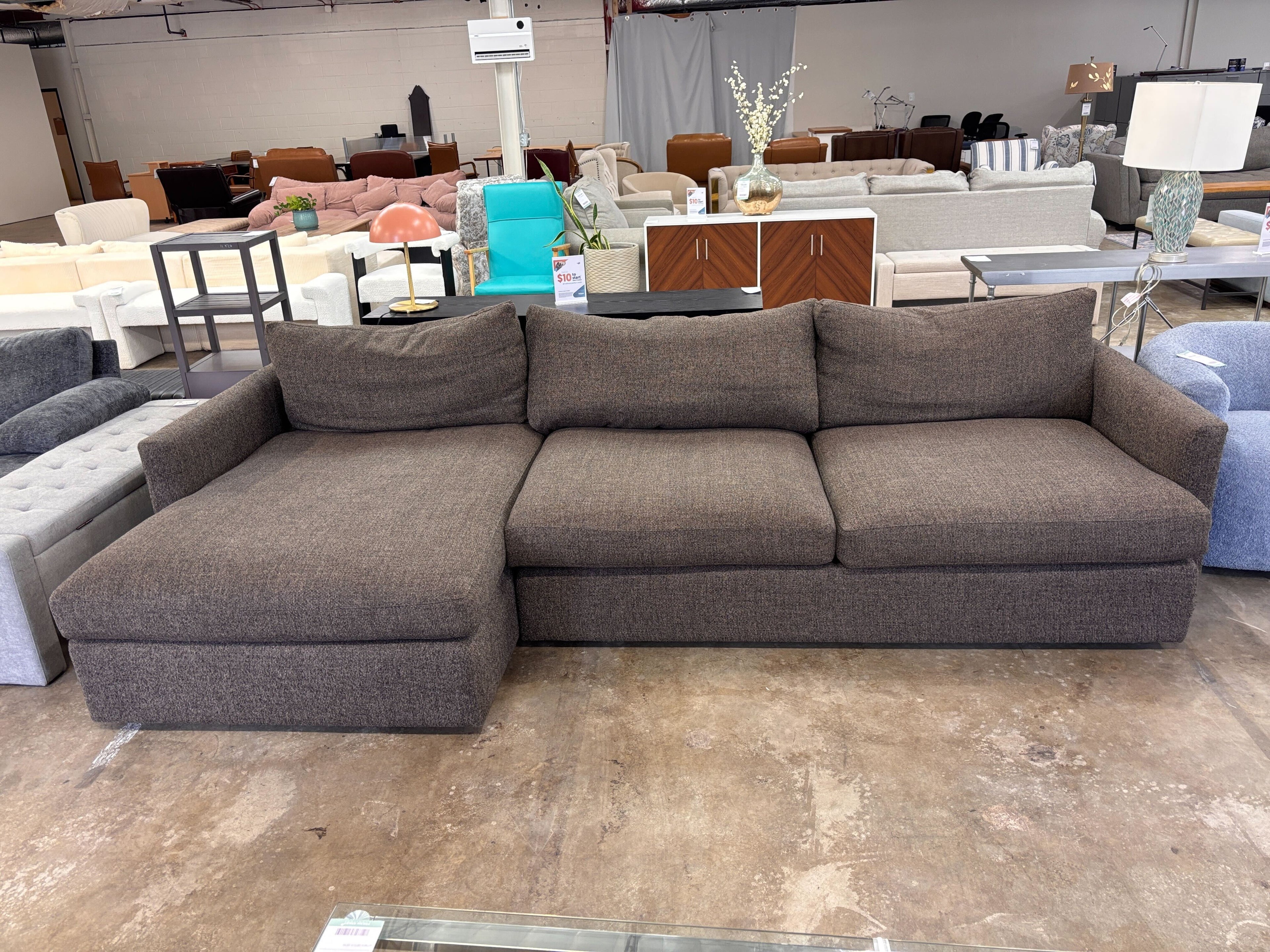 Crate & Barrel 2 Piece Sectional