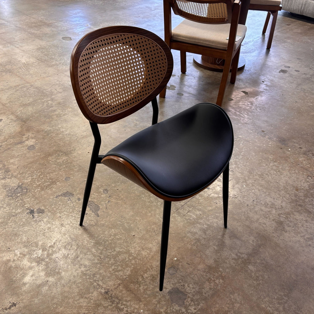 Huala Home Rattan Curved Dining Chair