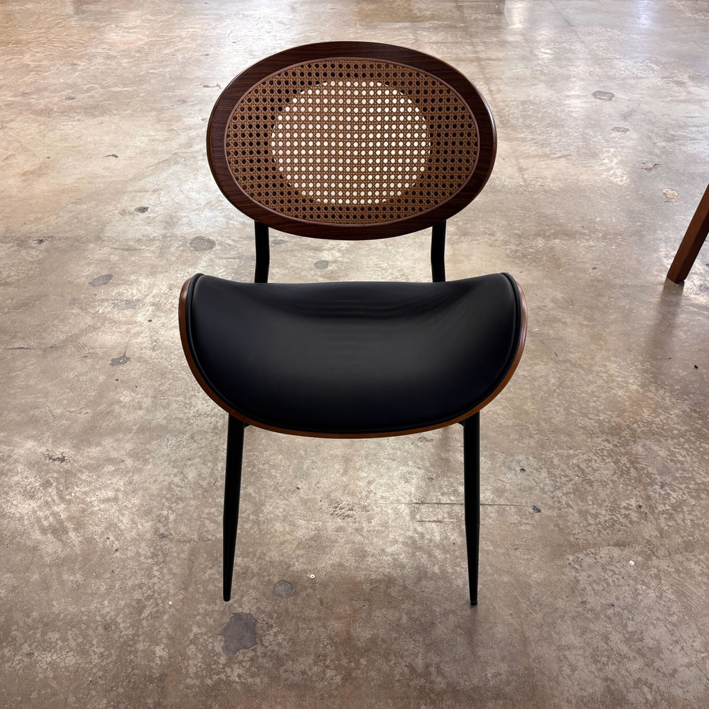 Huala Home Rattan Curved Dining Chair