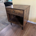 Latitude Run Rustic Brown Nightstand