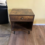 Latitude Run Rustic Brown Nightstand