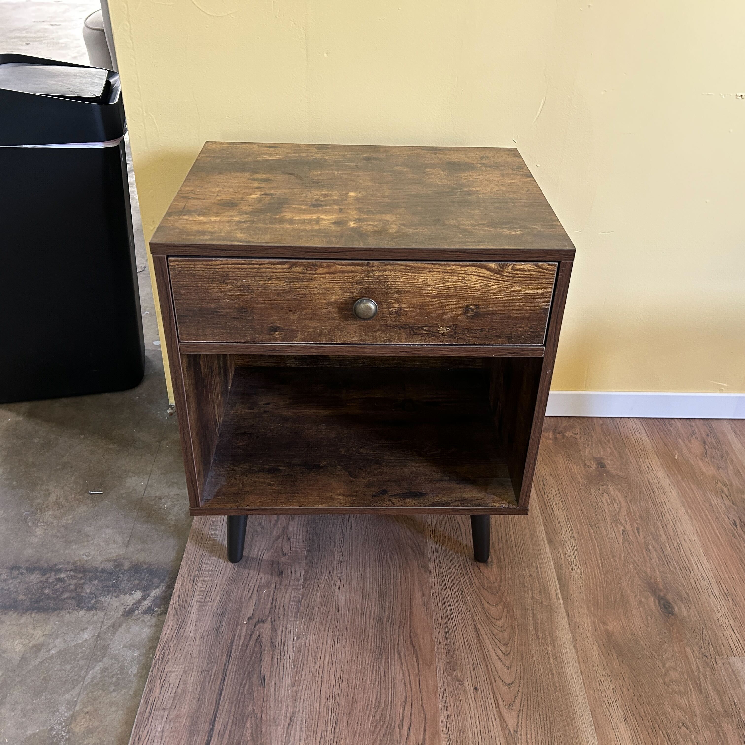 Latitude Run Rustic Brown Nightstand