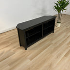 Walker Edison Black Corner Media Console