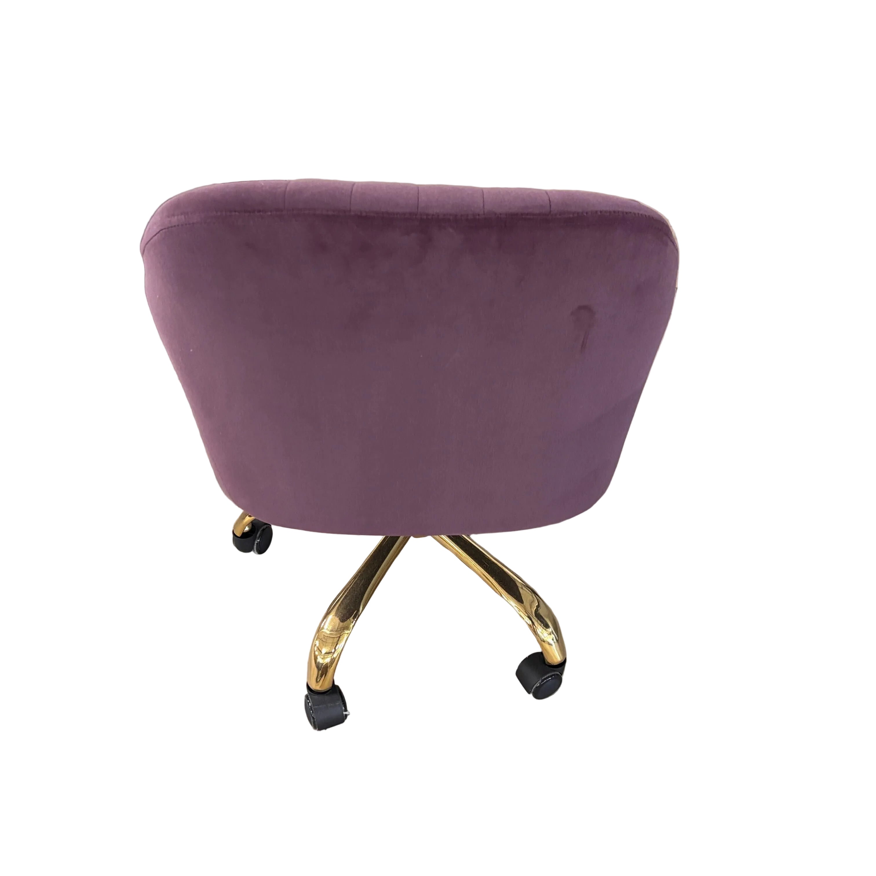 Karat Homes Velvet Swivel Task Chair