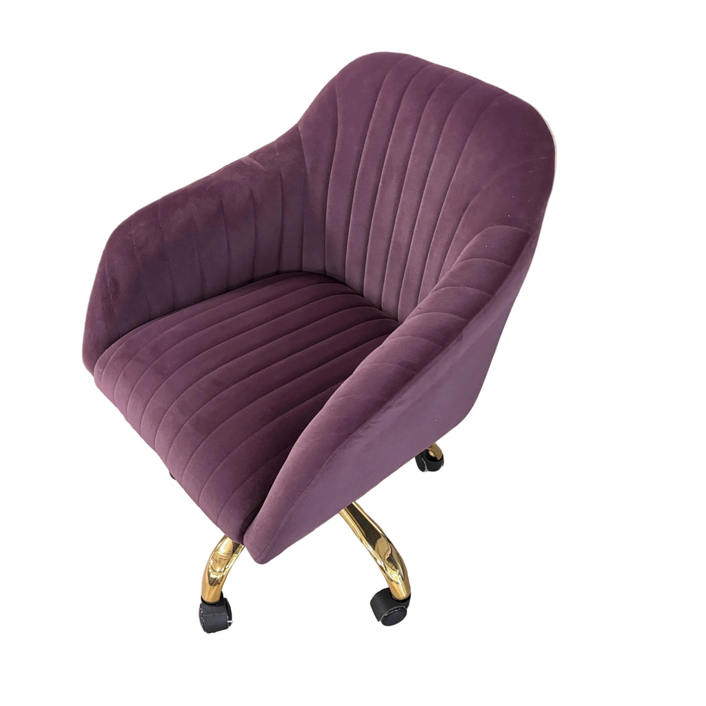 Karat Homes Velvet Swivel Task Chair
