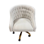 Karat Homes Ivory Tufted Task Chair