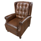 Jayden Creation Carlos Brown Leather Recliner