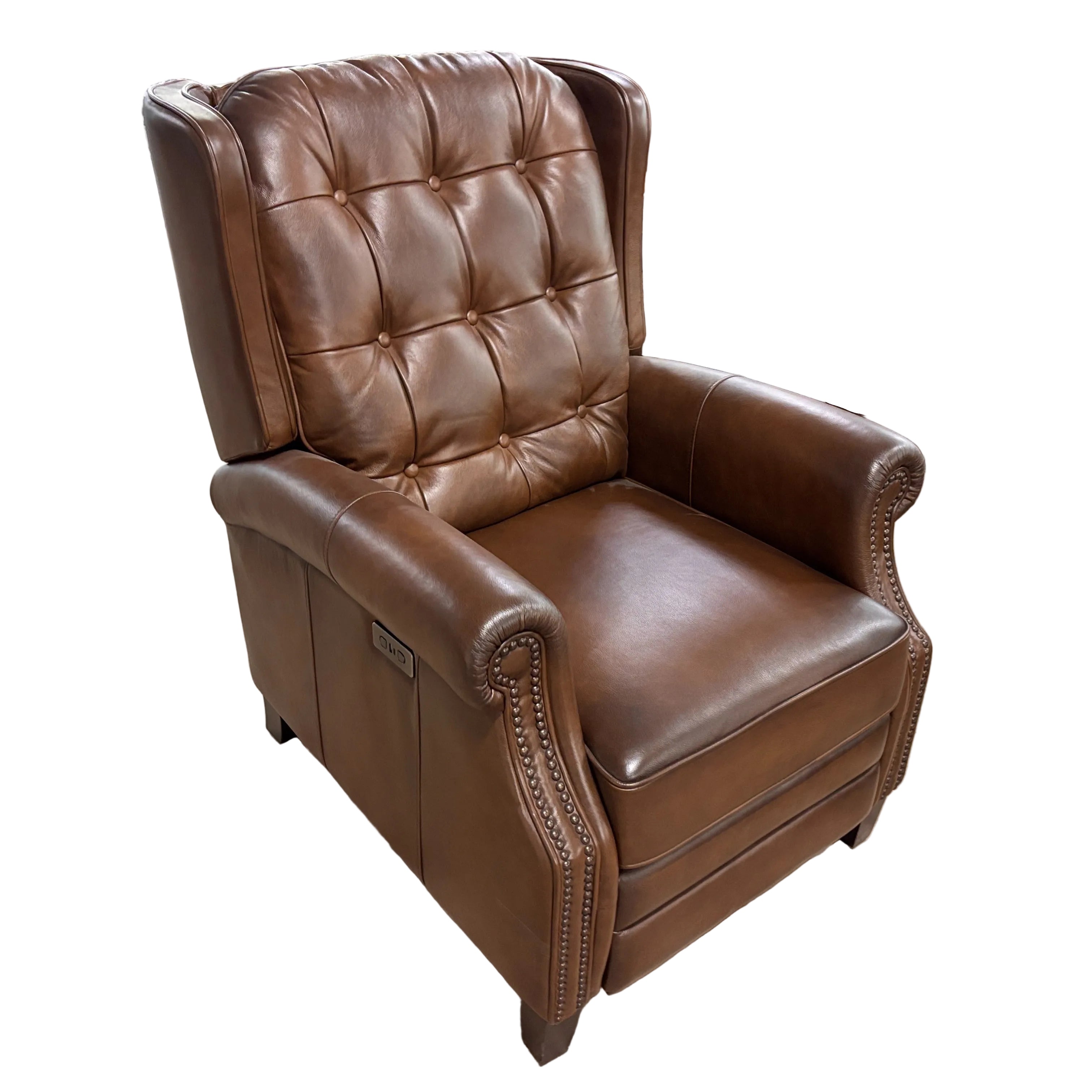 Jayden Creation Carlos Brown Leather Recliner