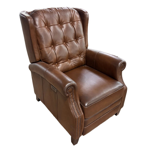 Jayden Creation Carlos Brown Leather Recliner