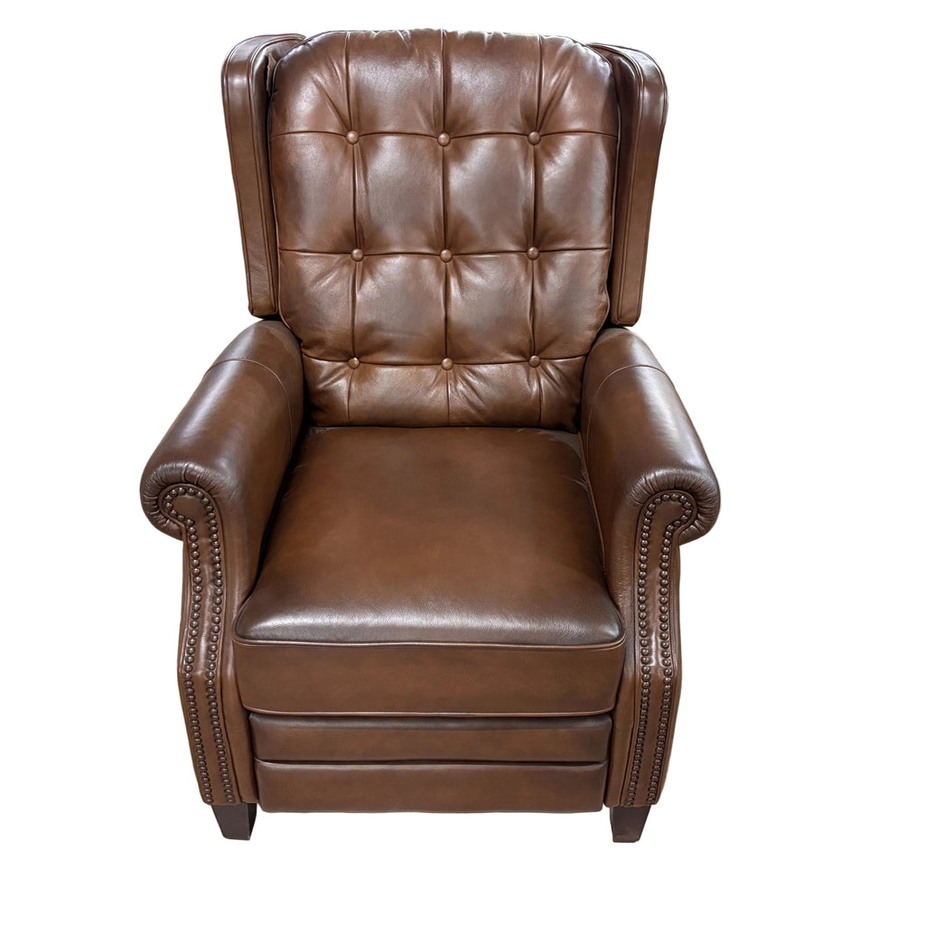 Jayden Creation Carlos Brown Leather Recliner