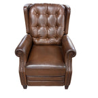 Jayden Creation Carlos Brown Leather Recliner