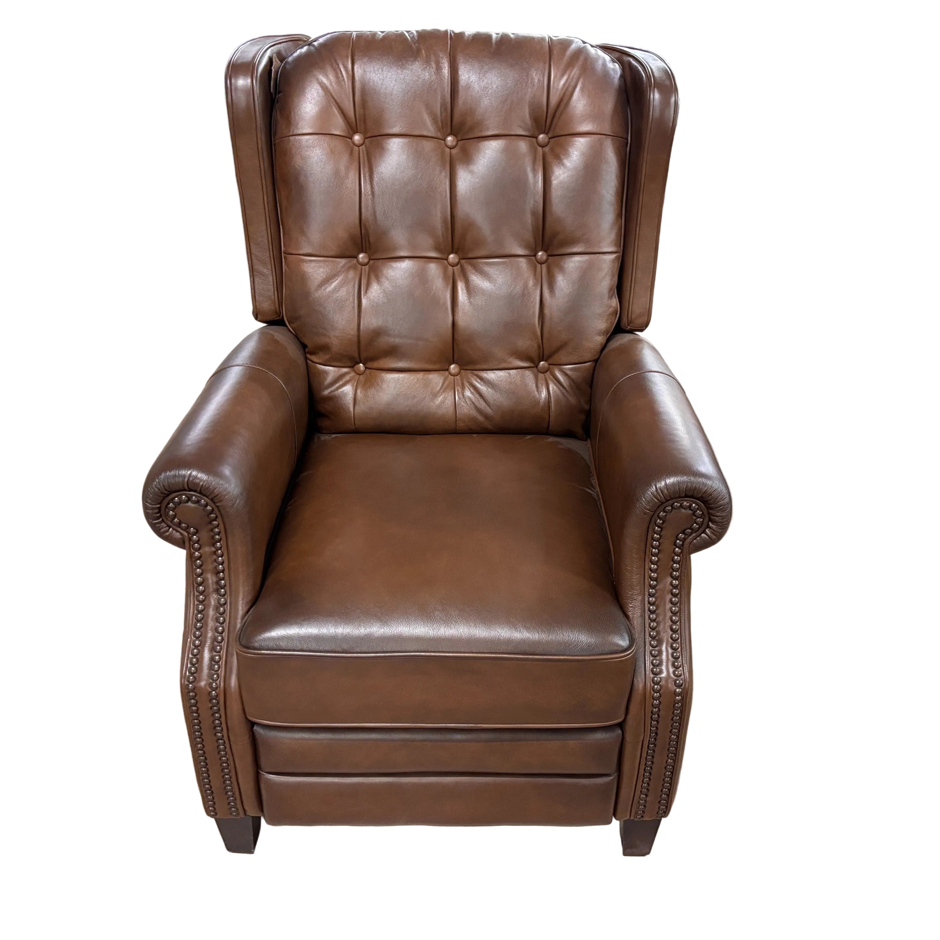 Jayden Creation Carlos Brown Leather Recliner