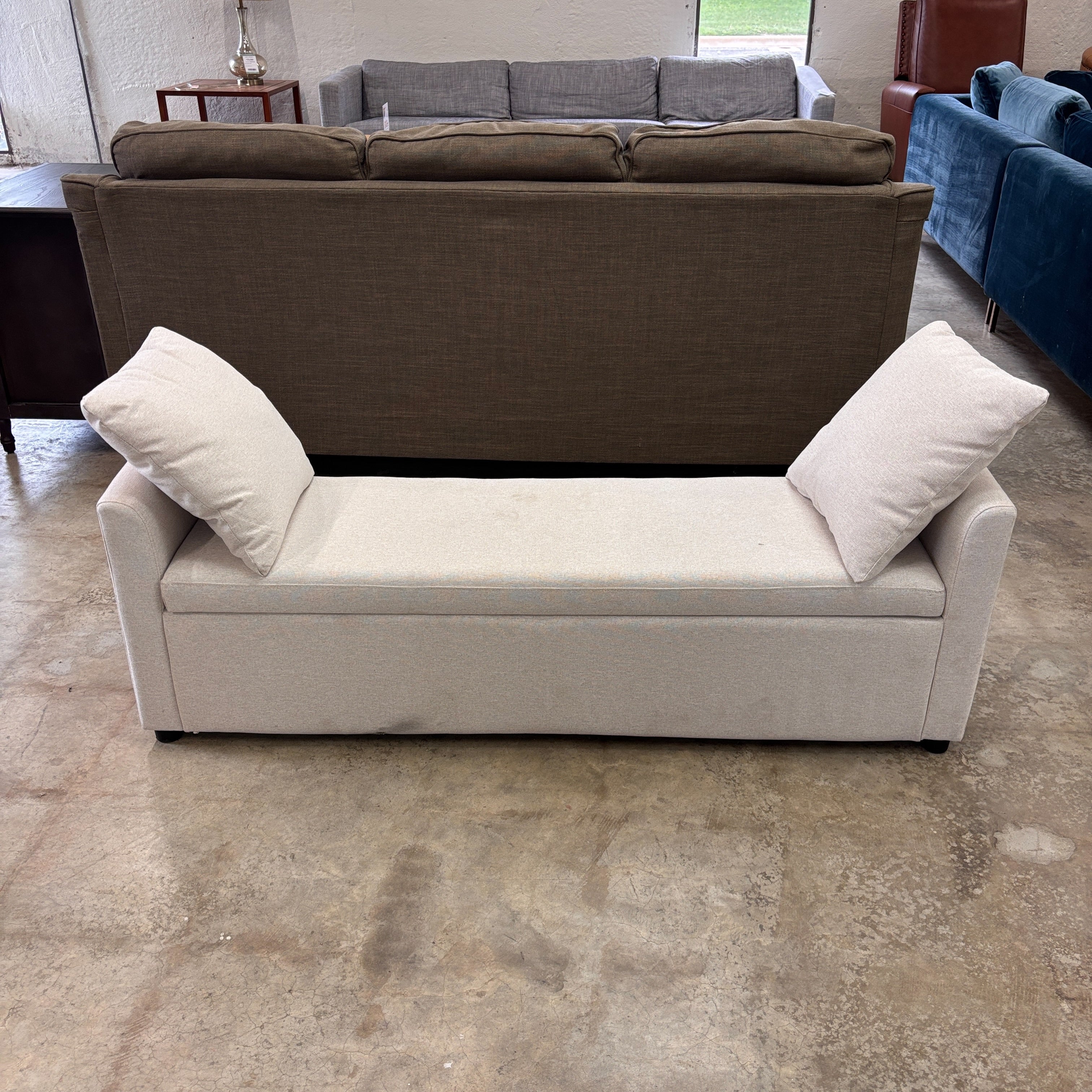 Modern Upholstered Storage Bench