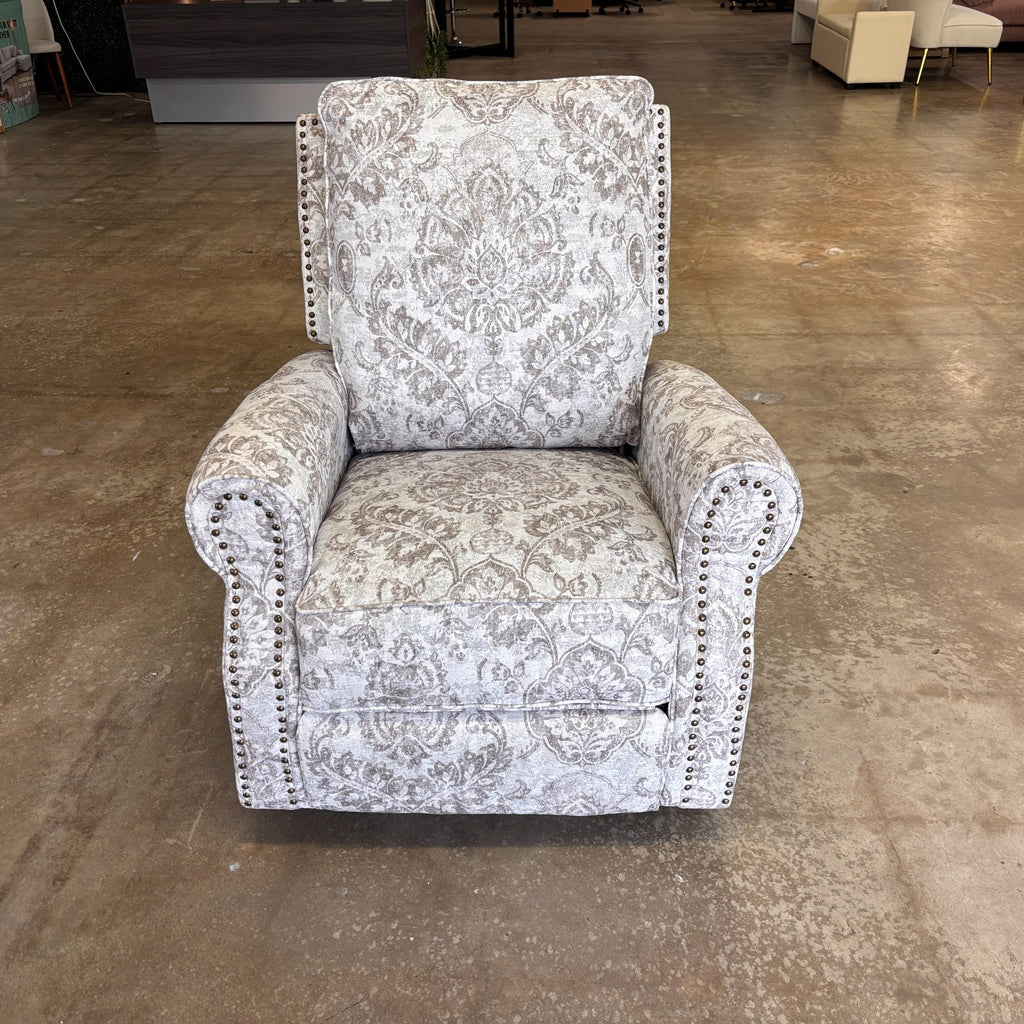 Huala Home Farmhouse Swivel Recliner