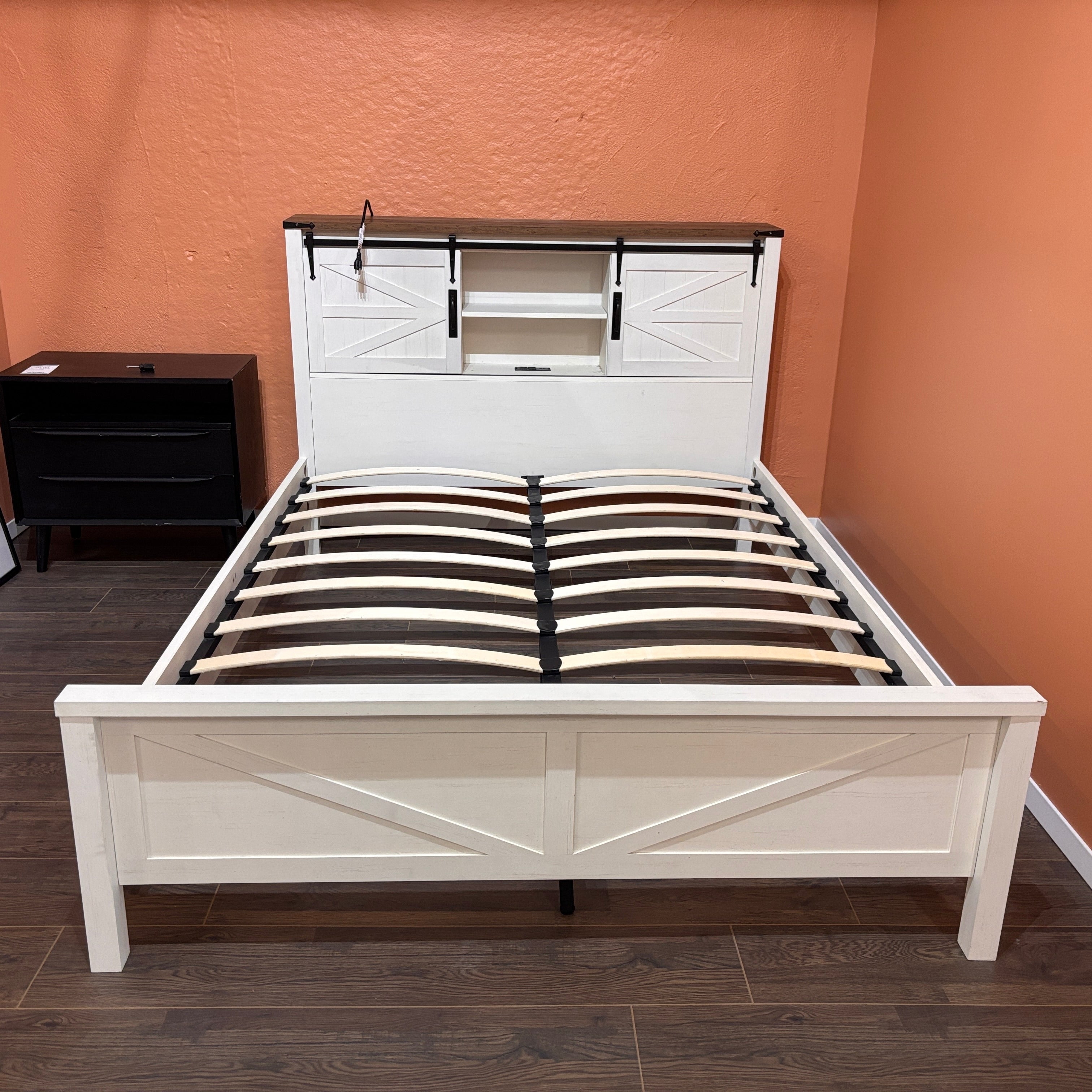 Merluxy Farmhouse Queen Bed Frame