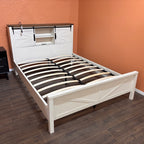 Merluxy Farmhouse Queen Bed Frame