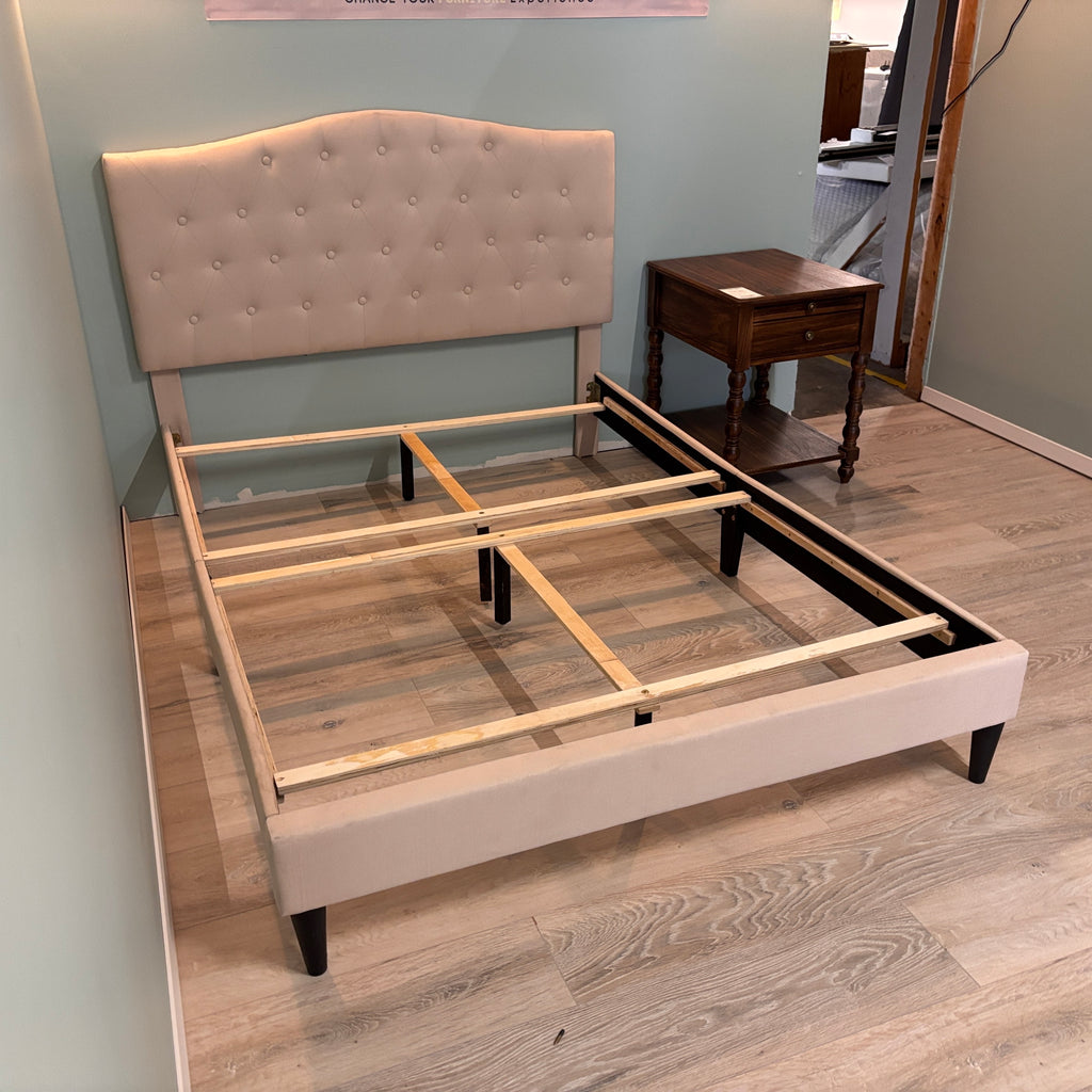 Baxton Studio Tufted Full Bed Frame