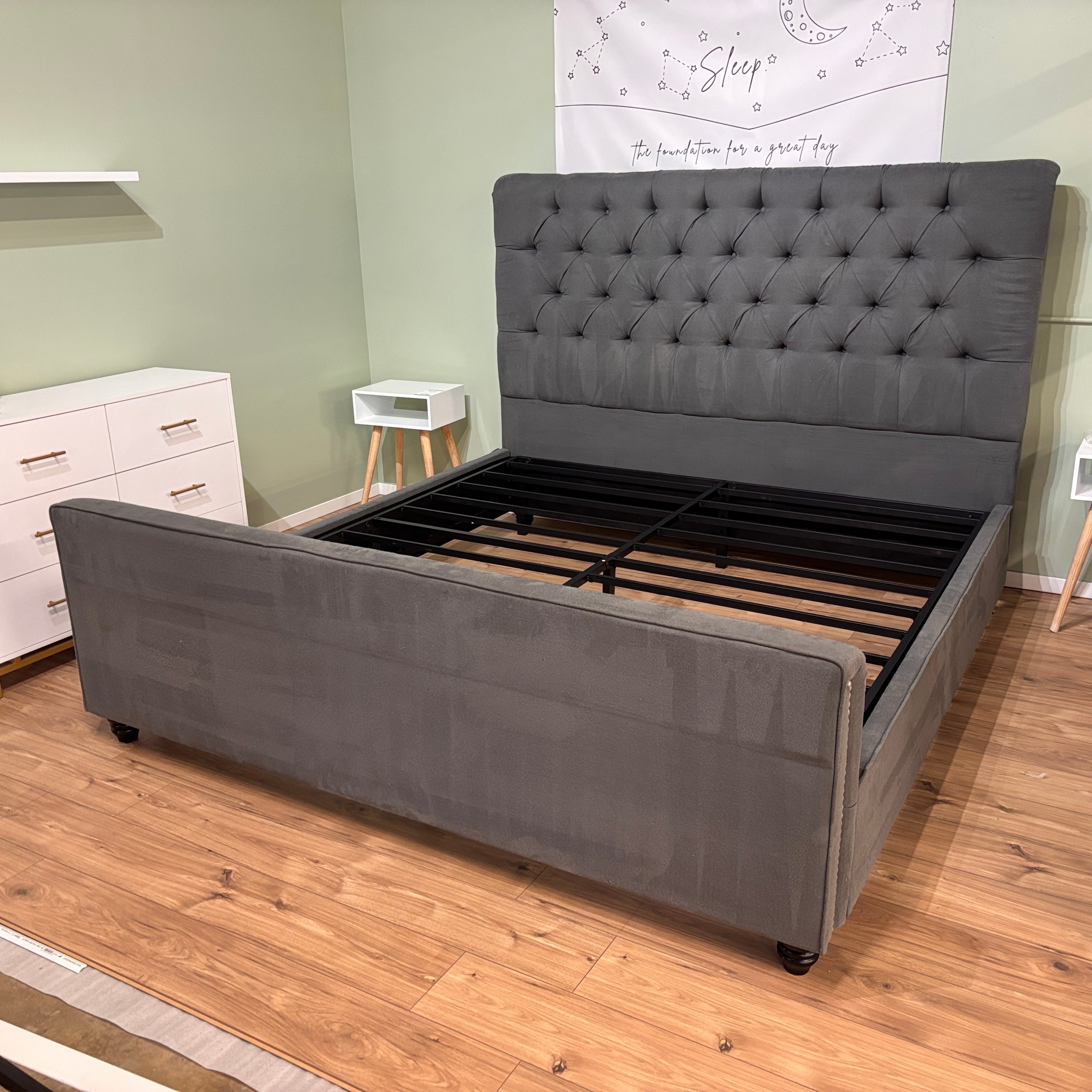 Latitude Run Upholstered King Bed Frame