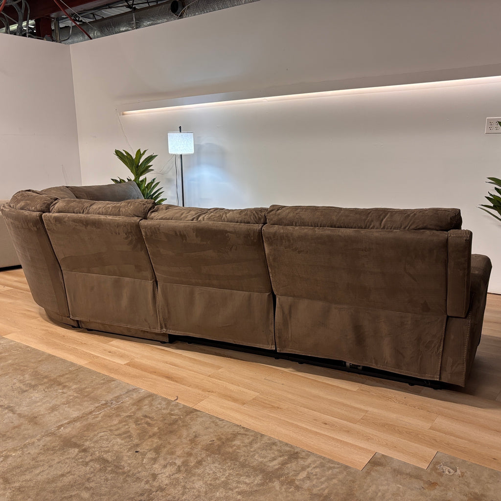 Living Spaces Electronic Modular Reclining Sectional