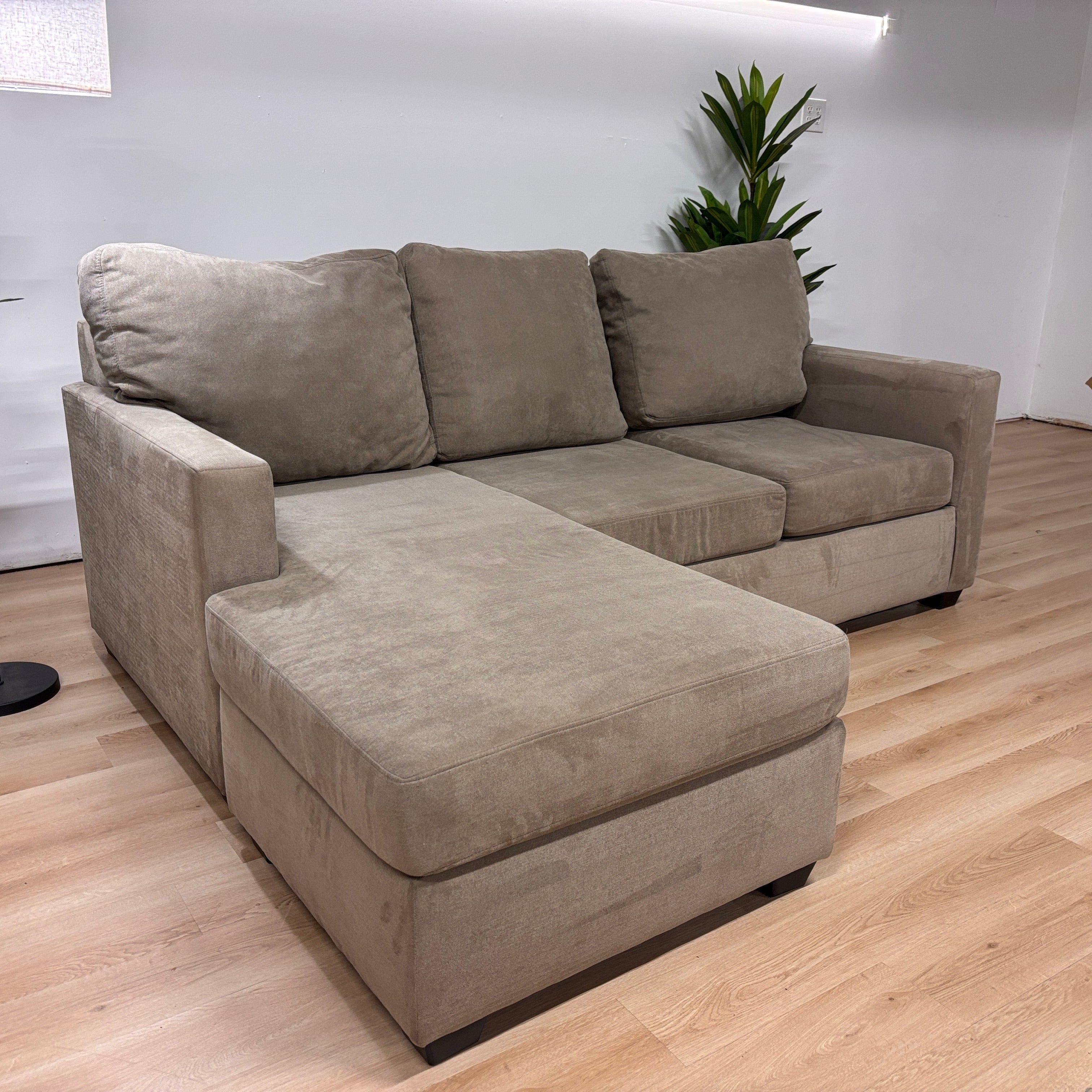 Living Spaces Sofa W-reversible Chaise