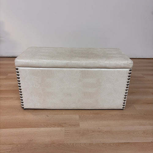 Latitude Run Faux Gator Storage Bench