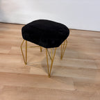 Latitude Run Faux Fur Vanity Stool