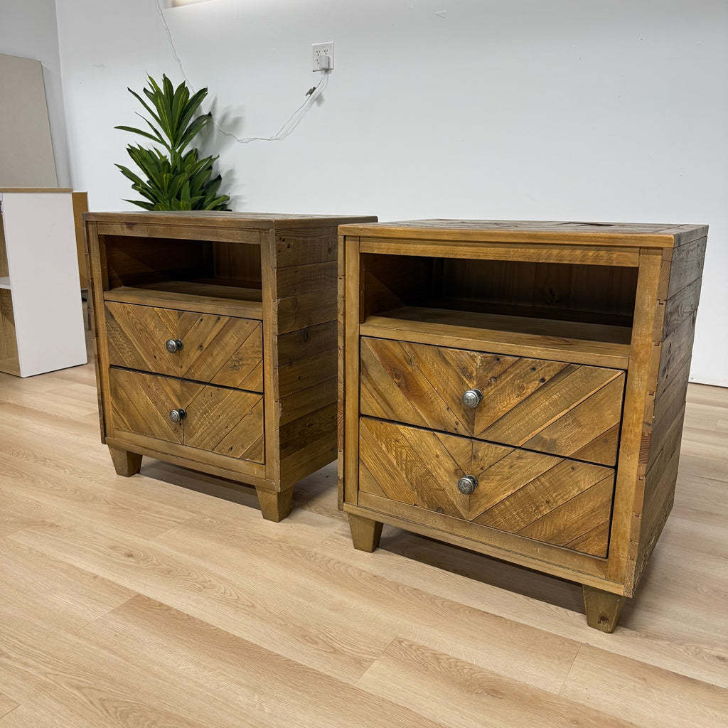 Ashley Furniture Solid Wood Nighstands Set Of 2
