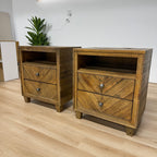 Ashley Furniture Solid Wood Nighstands Set Of 2