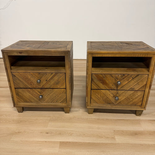 Ashley Furniture Solid Wood Nighstands Set Of 2