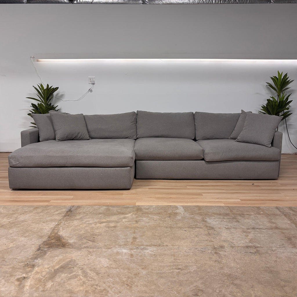 Living Spaces 2 Piece Cloud Sectional