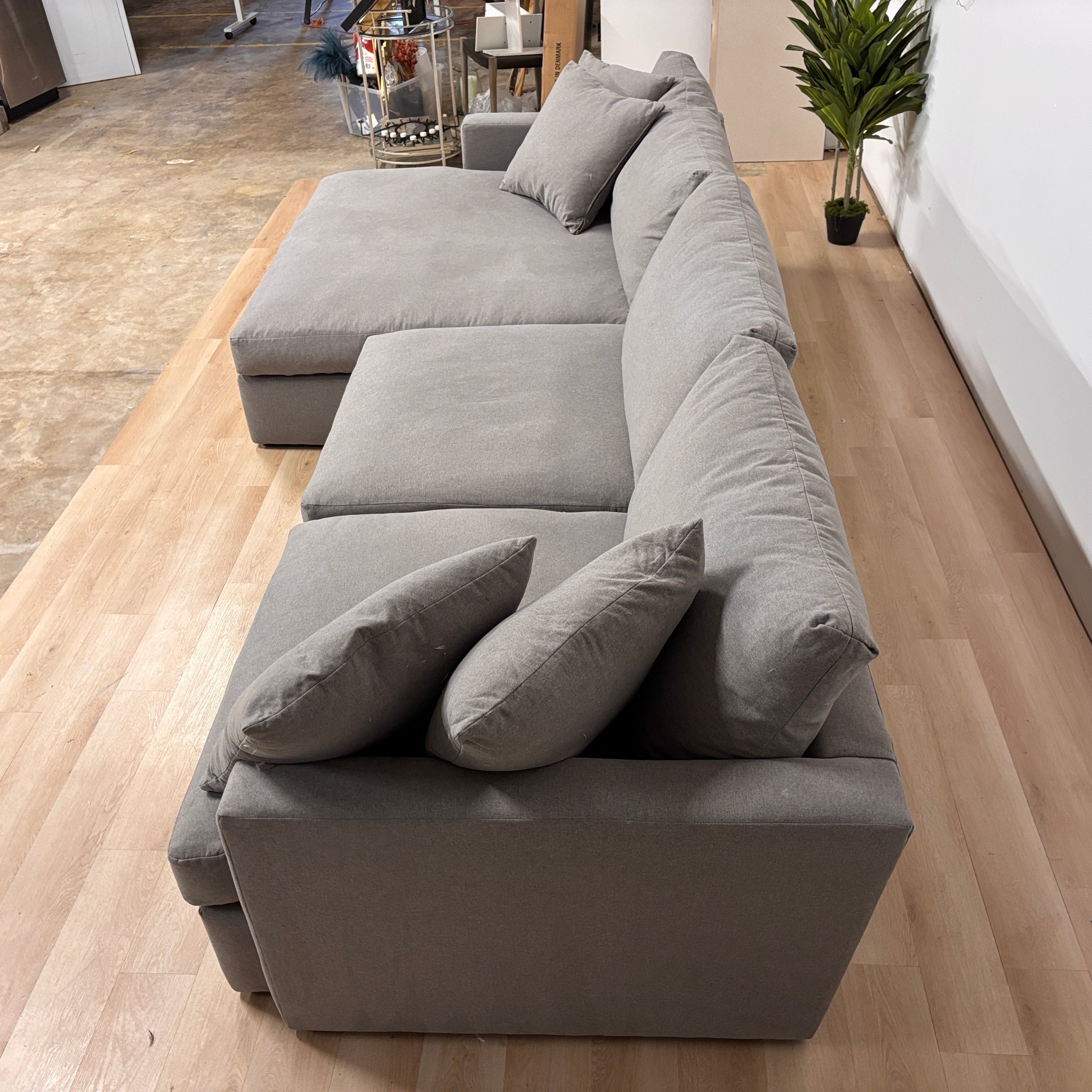Living Spaces 2 Piece Cloud Sectional