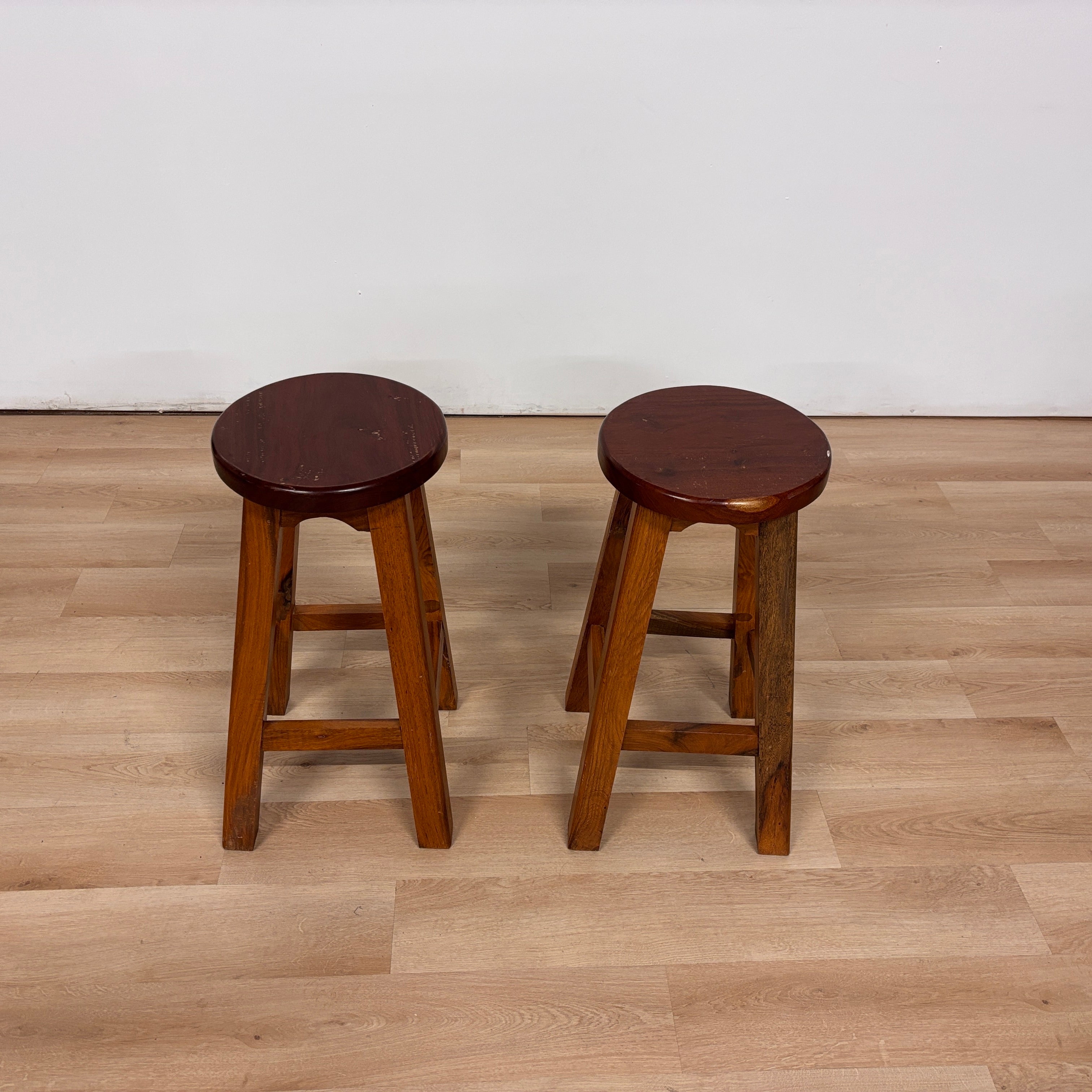 Jonathan Y Solid Wood Stools Set Of 2