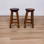 Jonathan Y Solid Wood Stools Set Of 2