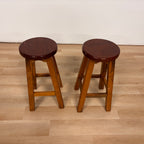 Jonathan Y Solid Wood Stools Set Of 2