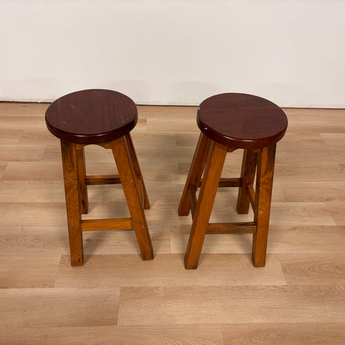 Jonathan Y Solid Wood Stools Set Of 2
