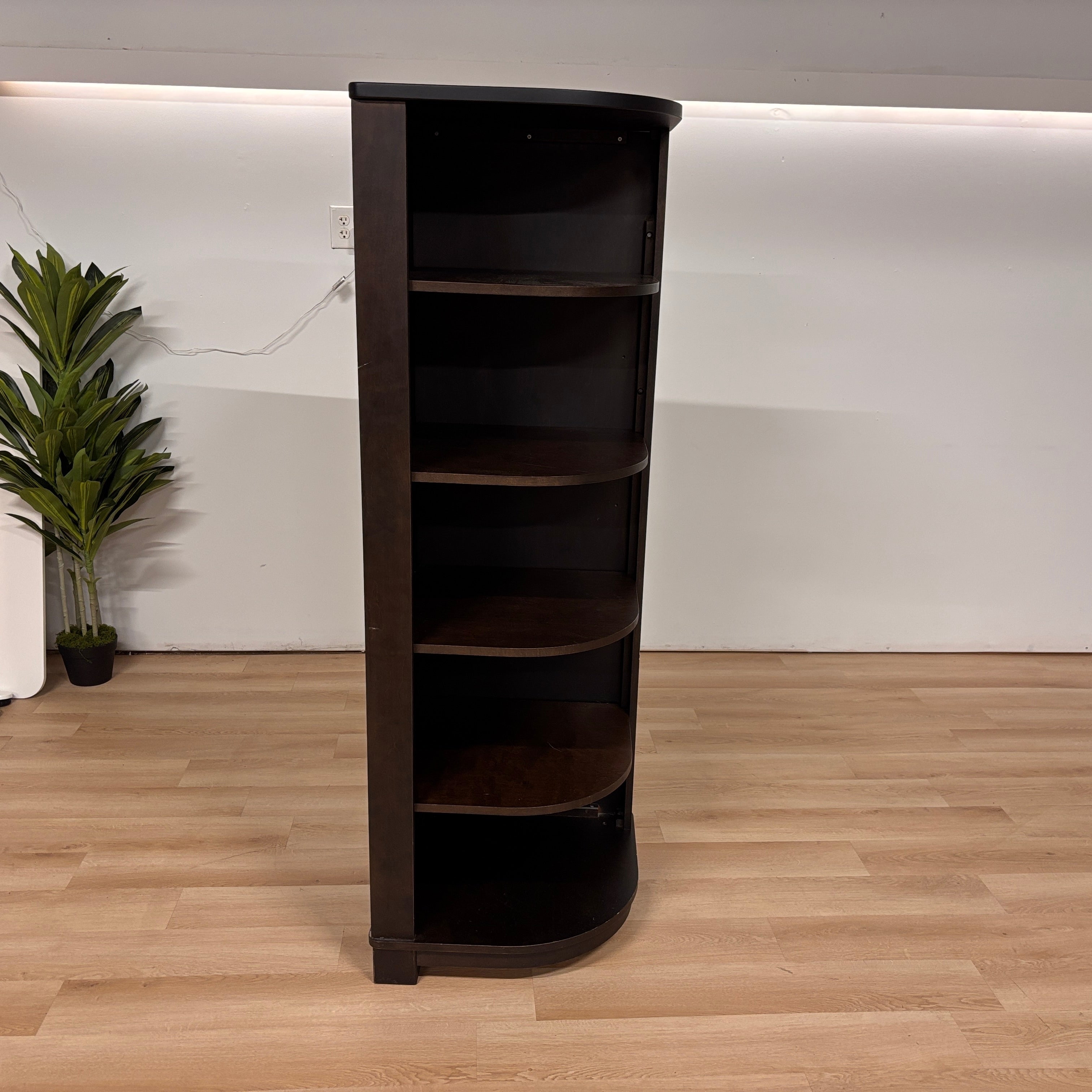 Groupe Lacasse Curved Corner Bookcase