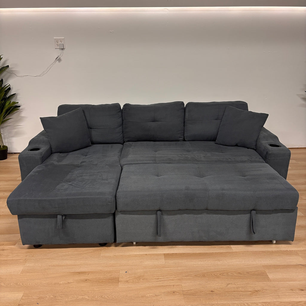 Mega Furnishings L-shape Sleeper Sectional