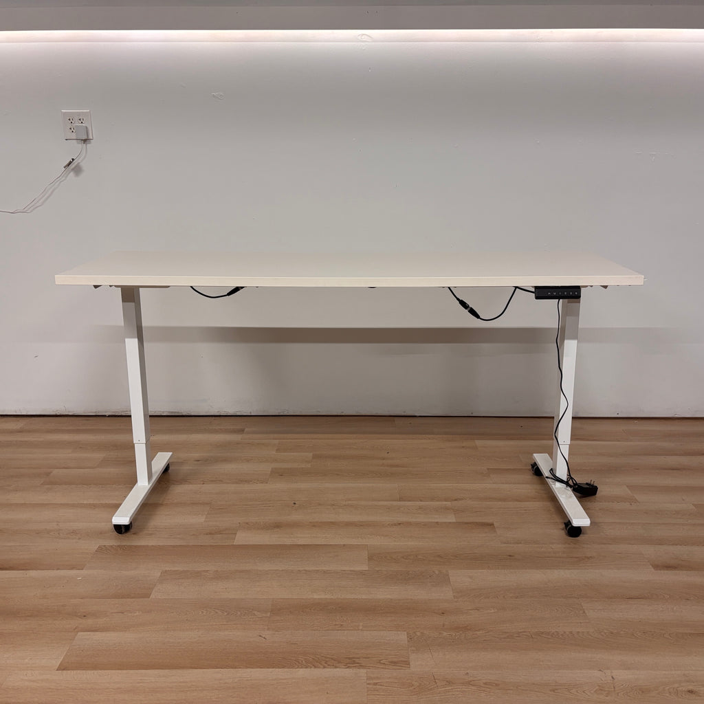 Herman Miller White Adjustable Height Standing Desk