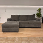 Living Spaces Sofa W/reversible Chaise