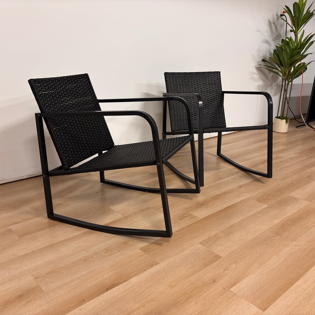 Latitude Run Patio Rocking Chairs Set Of 2