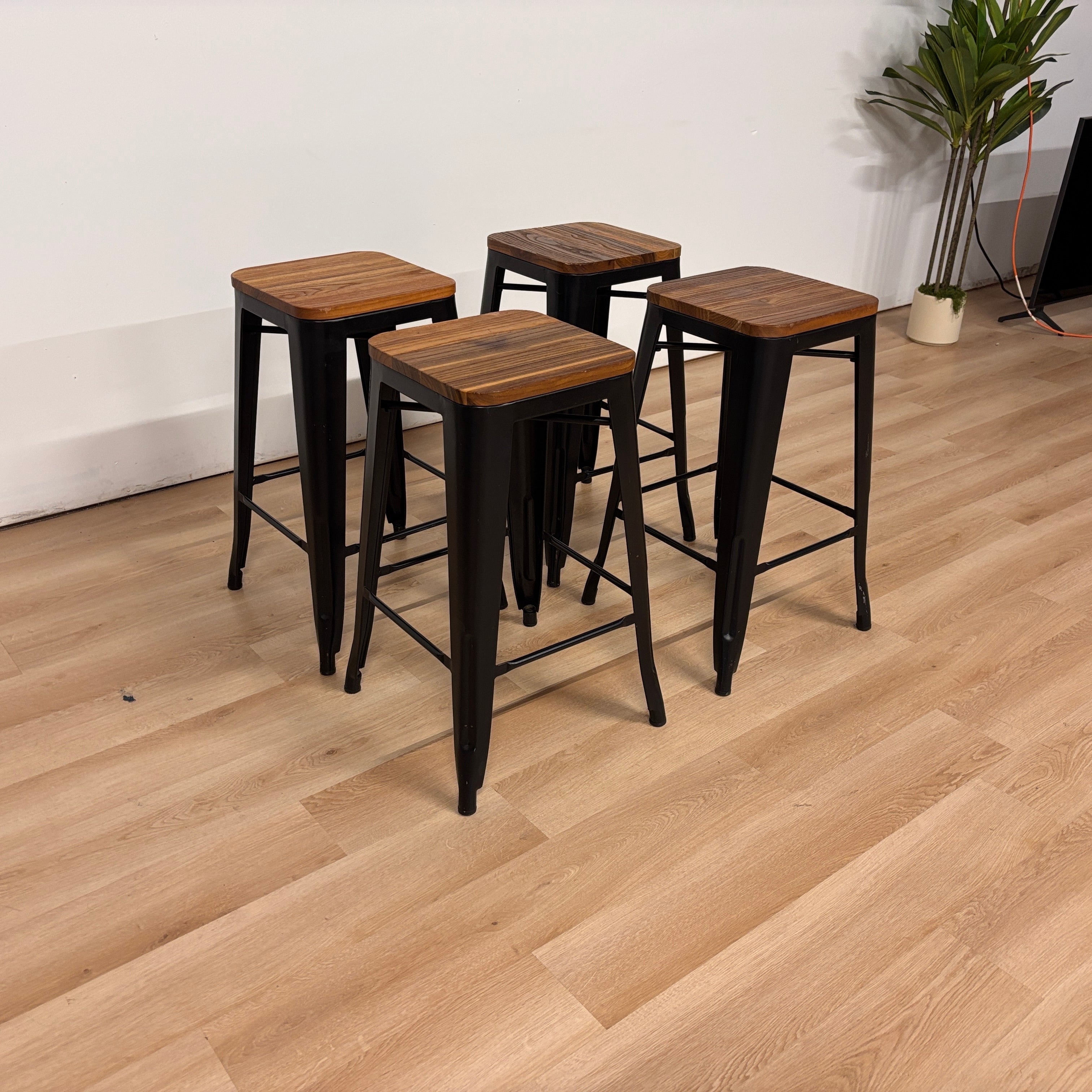 Andeworld Stackable Bar Stools Set Of 4