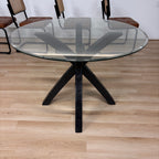 Macy's Amy Glass Round Dining Table