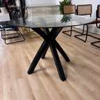 Macy's Amy Glass Round Dining Table
